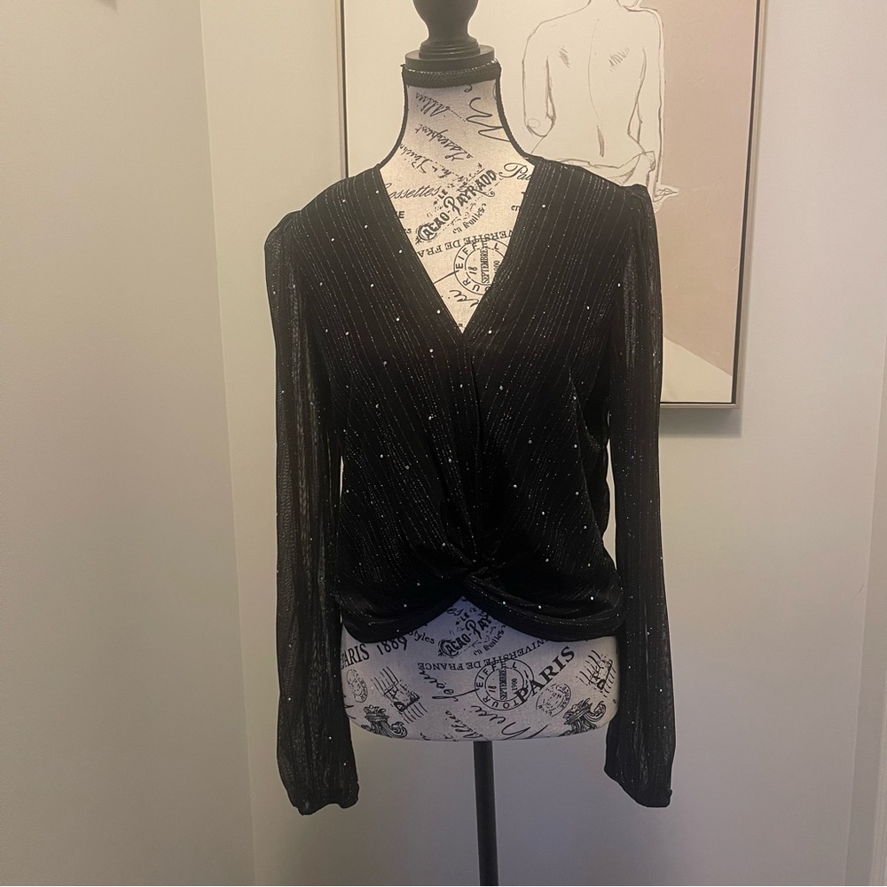 Tamara H Elegant Black Women's Top Size S